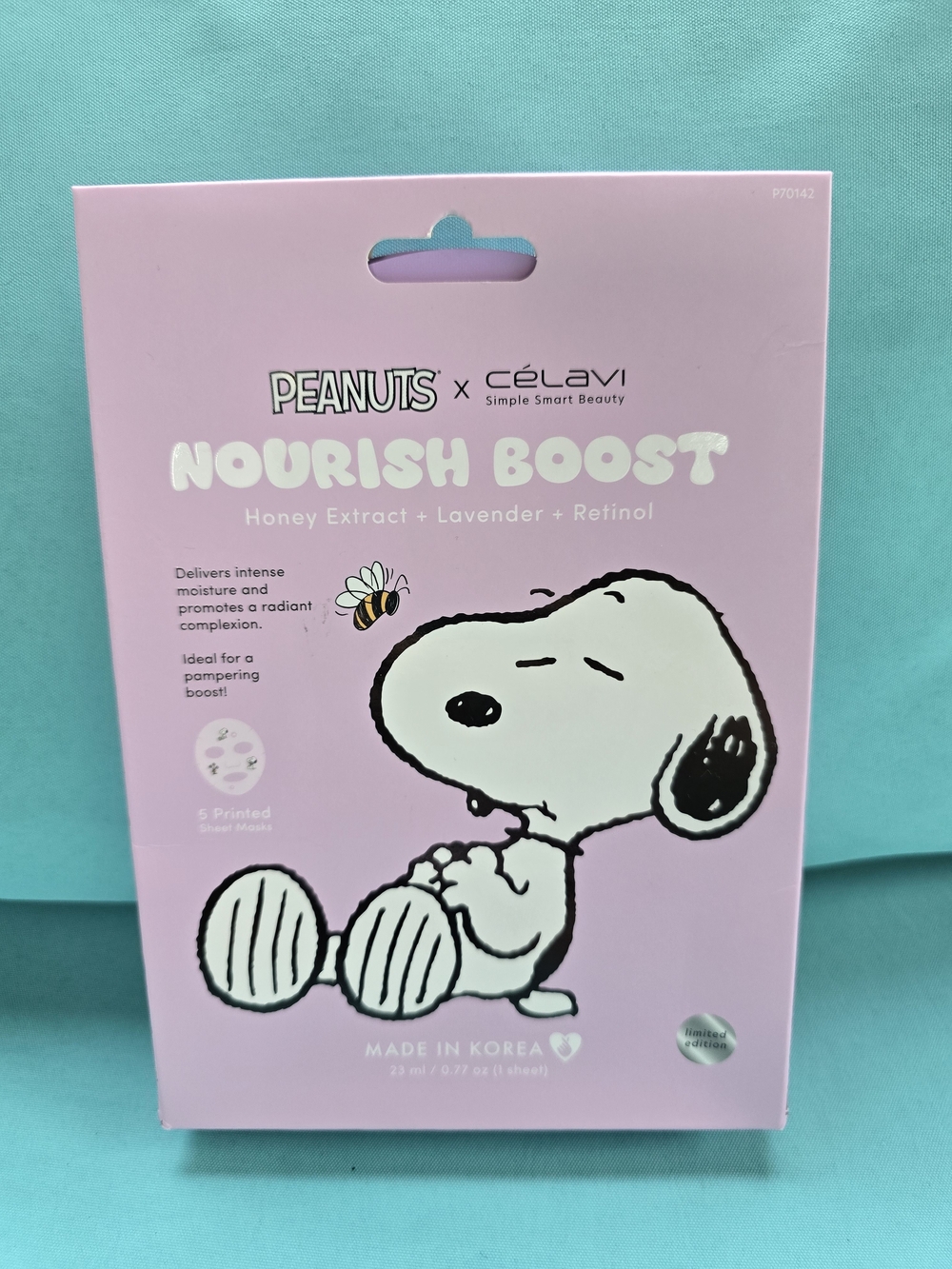 Peanuts x Celavi Face Mask Set Of 5